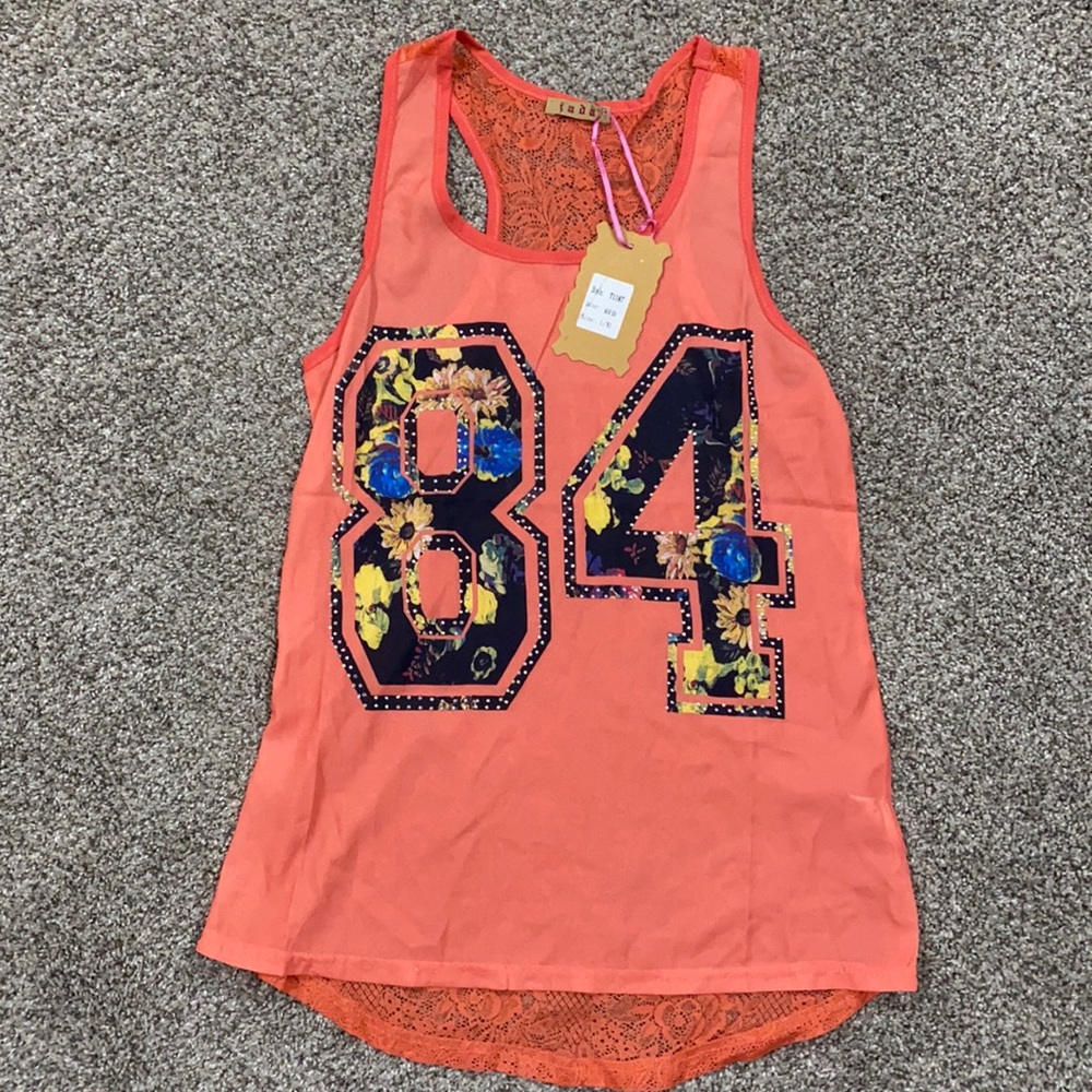Lace Back Tank Top